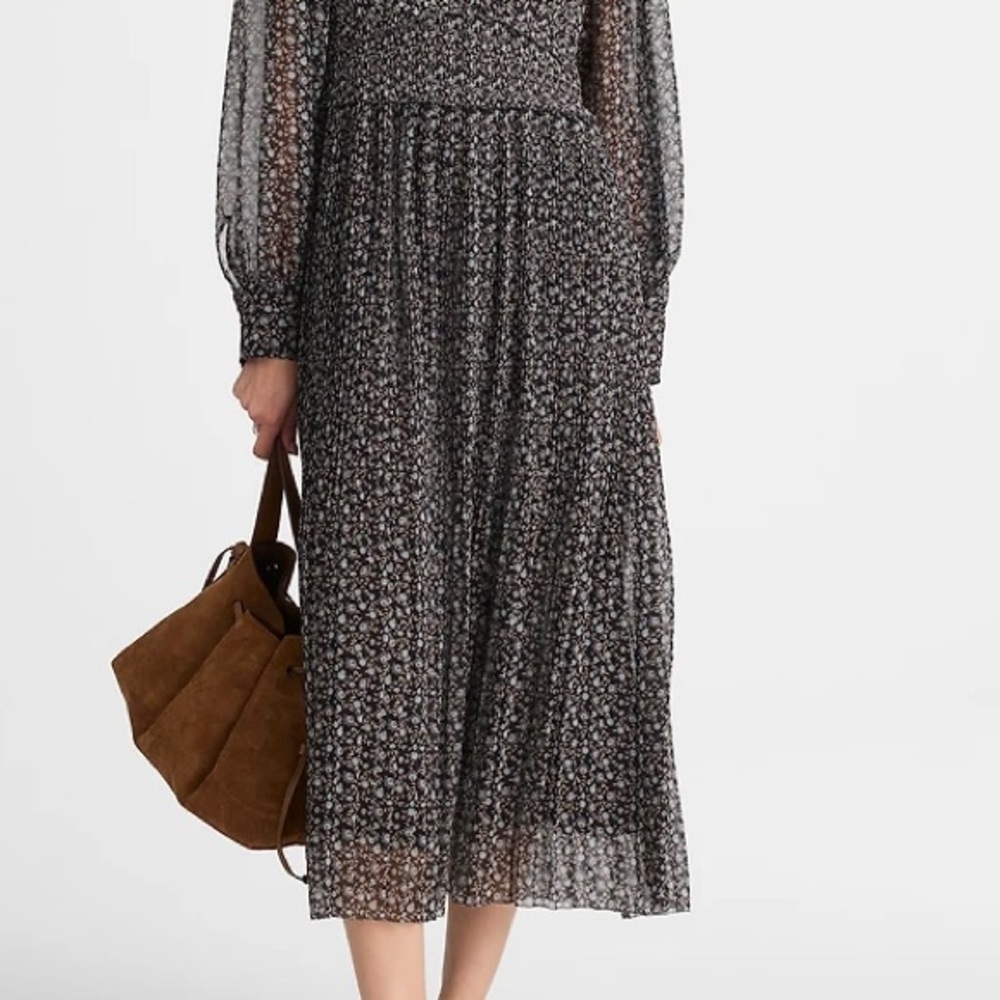MADEWELL PLEATED PUFF SLEEVE MAXI DRESS IN FLORAL   NWT  original price $258.00 - Picture 9 of 13